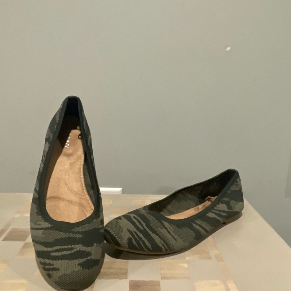 Camo ballet flats.